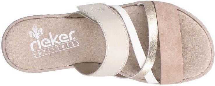 Rieker Slippers sleehak zomerschoen pantoffels met slip-on