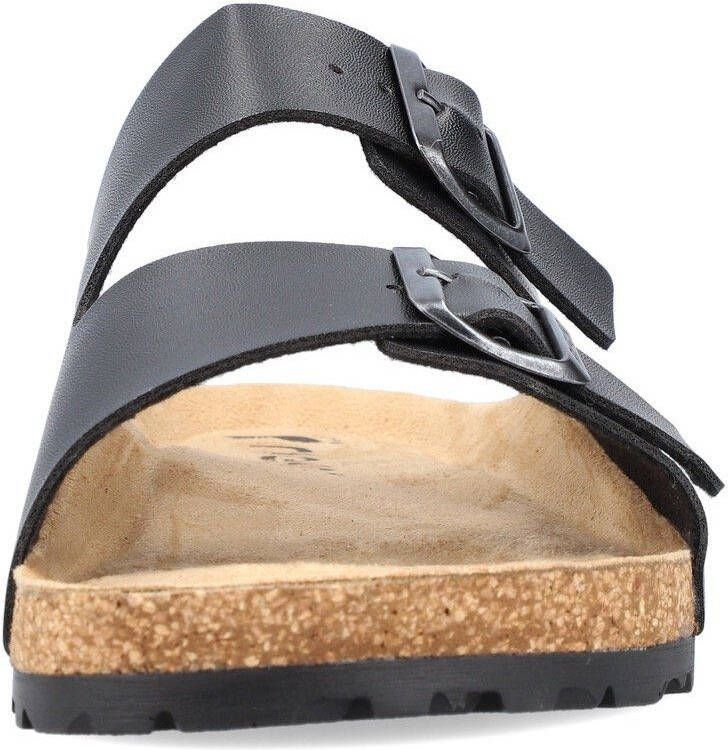 Rieker Slippers zomerschoen slippers pantoffel met twee klittenbandsluitingen