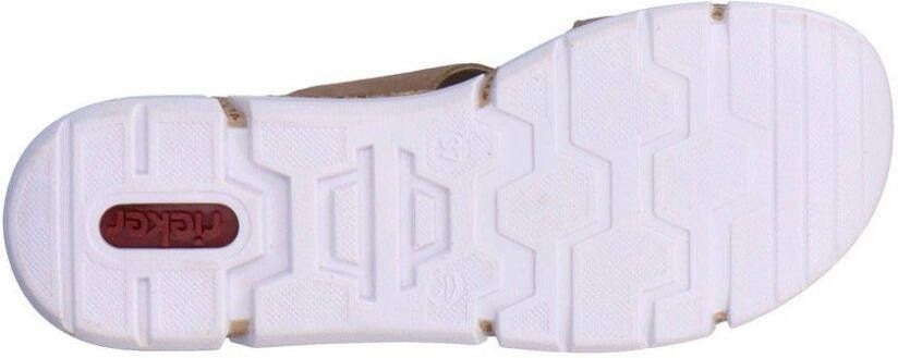 Rieker Slippers sleehak zomerschoen slippers met moderne siergesp
