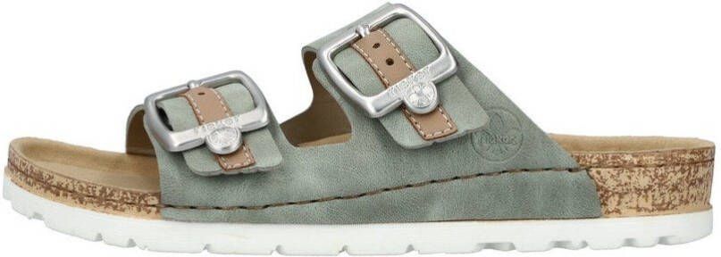 Rieker Slippers zomerschoen slippers met verstelbare gespen