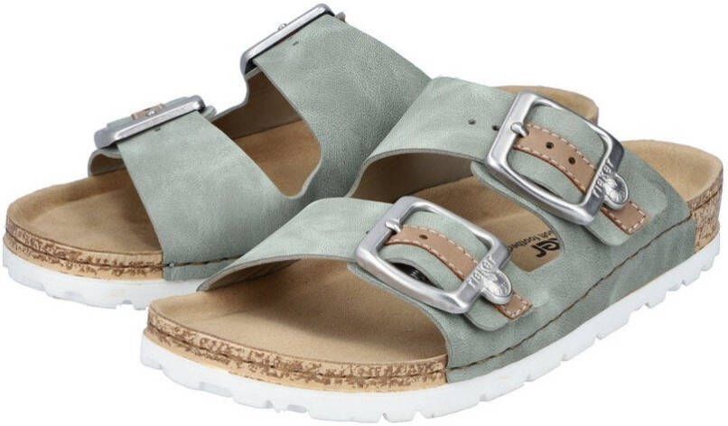 Rieker Slippers zomerschoen slippers met verstelbare gespen