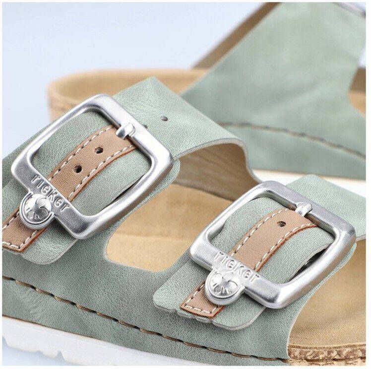 Rieker Slippers zomerschoen slippers met verstelbare gespen