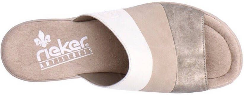 Rieker Slippers wedge heel summer shoe slippers with strong profile sole