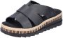 Rieker Slippers sleehak zomerschoen slippers met jute omlijsting - Thumbnail 12