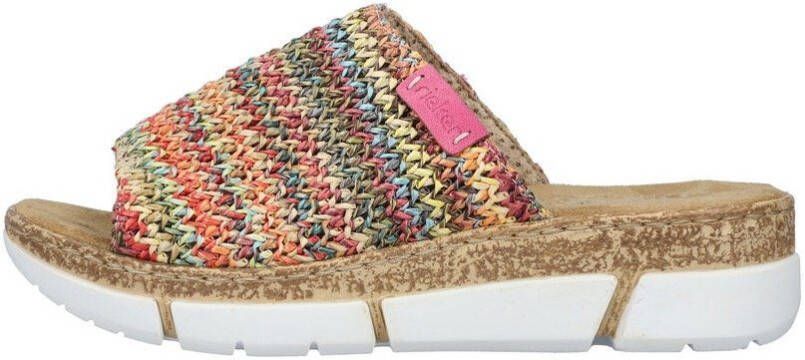 Rieker Slippers sleehak zomerschoen slippers in zomerlook