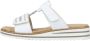 Rieker Slippers sleehak zomerschoen pantoffels met praktisch klittenband - Thumbnail 11
