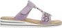 Rieker Lila Juweel Slipper voor Dames Purple Dames - Thumbnail 15