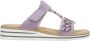 Rieker Lila Juweel Slipper voor Dames Purple Dames - Thumbnail 12