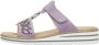 Rieker Lila Juweel Slipper voor Dames Purple Dames - Thumbnail 18