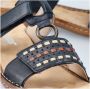 Rieker Slippers sleehak zomerschoen slippers met praktische klittenband - Thumbnail 13