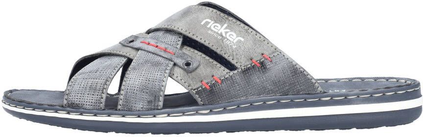 Rieker Slippers zomerschoen slippers badschoen met gekruiste bandages