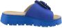 Rieker Slippers plateau zomerschoen slippers met praktische klittenband - Thumbnail 6