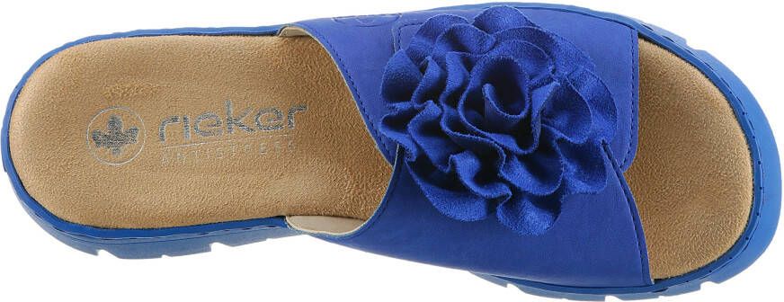 Rieker Slippers plateau zomerschoen slippers met praktische klittenband