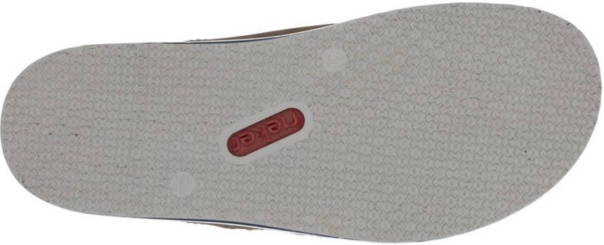 Rieker Slippers met modieuze logo-applicaties