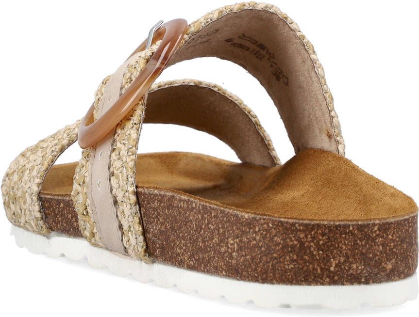 Rieker Slippers met opvallende siergesp