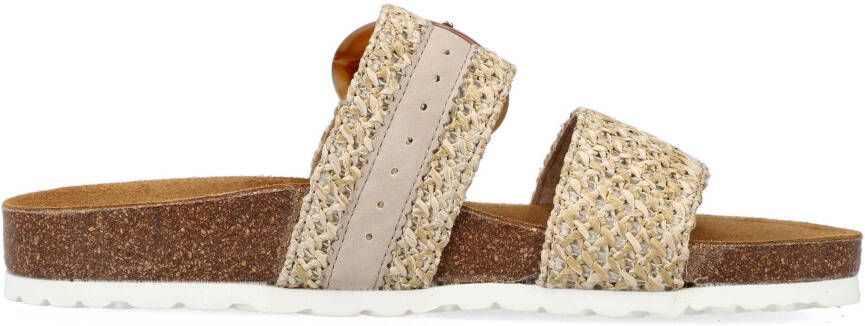 Rieker Slippers met opvallende siergesp