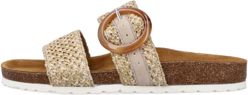 Rieker Slippers met opvallende siergesp