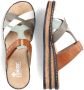 Rieker Slippers sleehak zomerschoen pantoffels met praktisch klittenband - Thumbnail 10