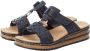Rieker Slippers sleehak zomerschoen pantoffels met bandjes in gevlochten look - Thumbnail 4