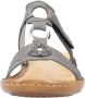 Rieker Slippers sleehak zomerschoen pantoffels met juwelenapplicatie - Thumbnail 6