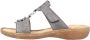 Rieker Slippers sleehak zomerschoen pantoffels met juwelenapplicatie - Thumbnail 8