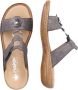 Rieker Slippers sleehak zomerschoen pantoffels met juwelenapplicatie - Thumbnail 10