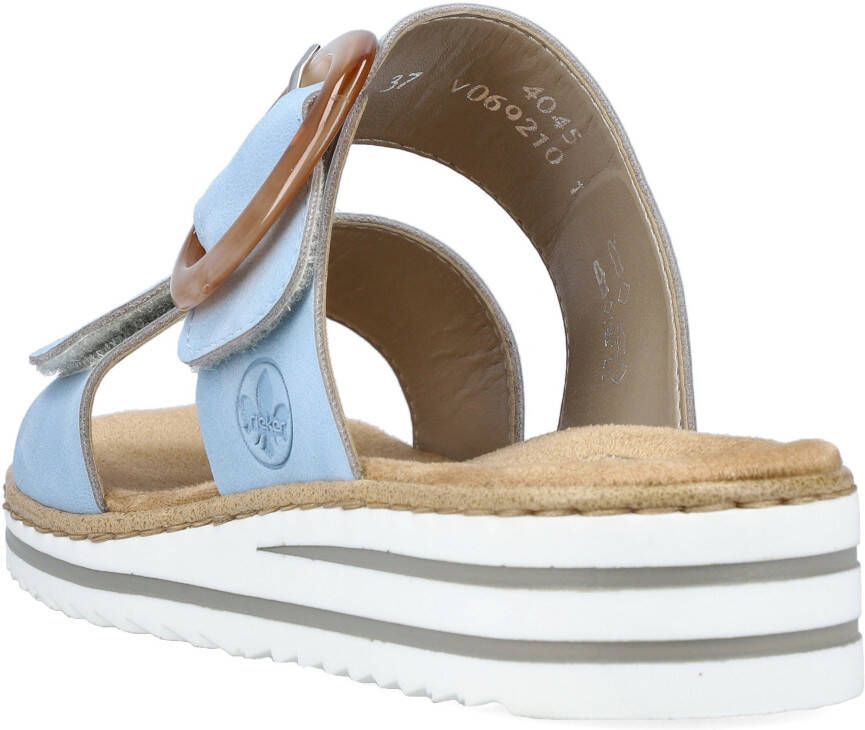 Rieker Slippers sleehak zomerschoen pantoffels met zachte binnenzool
