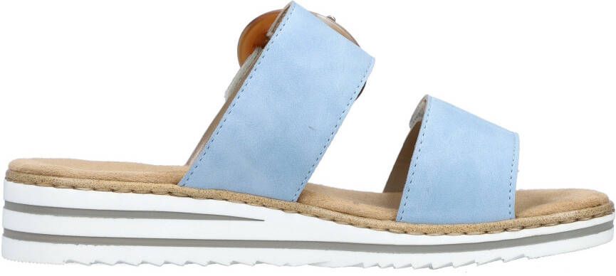 Rieker Slippers sleehak zomerschoen pantoffels met zachte binnenzool
