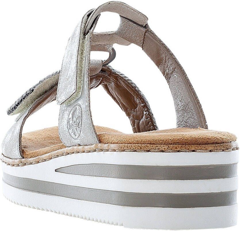 Rieker Slippers sleehak zomerschoen slipper voor de zomer