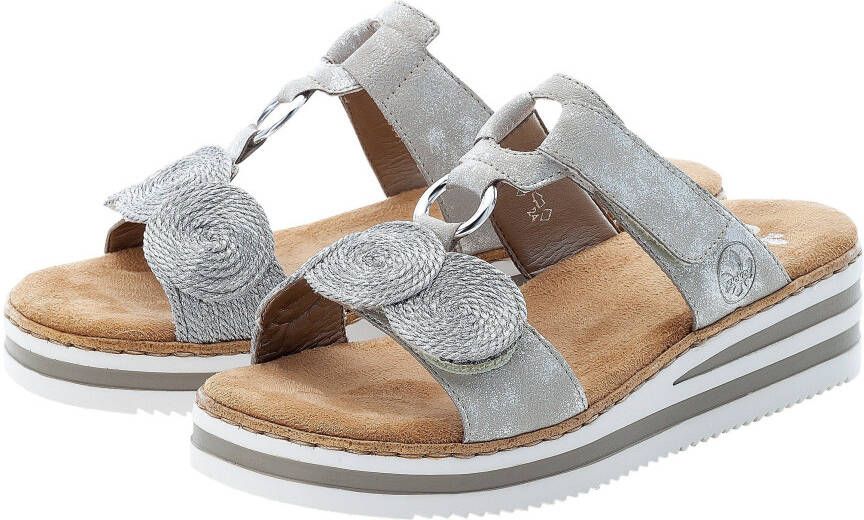 Rieker Slippers sleehak zomerschoen slipper voor de zomer