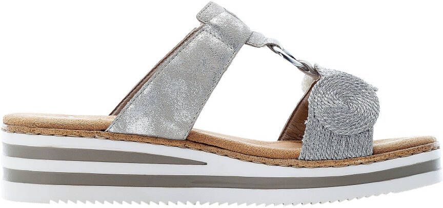 Rieker Slippers sleehak zomerschoen slipper voor de zomer