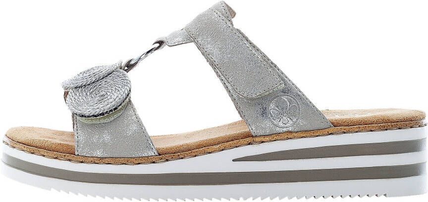 Rieker Slippers sleehak zomerschoen slipper voor de zomer