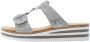 Rieker Slippers sleehak zomerschoen slipper voor de zomer - Thumbnail 8