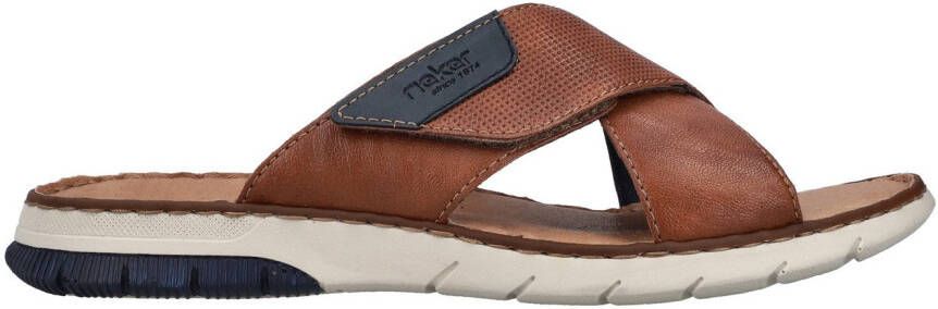 Rieker Slippers zomerschoen slippers klittenbandschoen met klittenbandjes