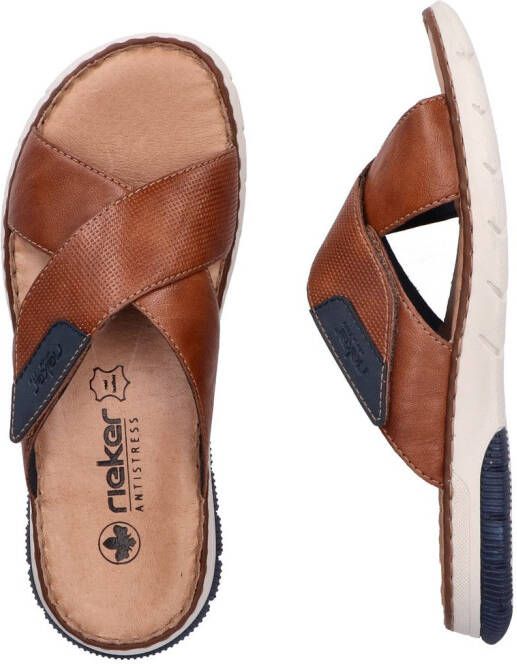 Rieker Slippers zomerschoen slippers klittenbandschoen met klittenbandjes