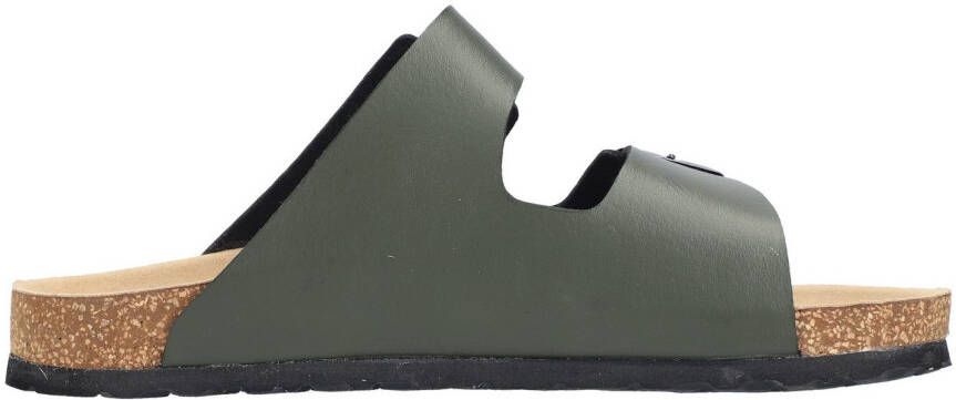 Rieker Slippers zomerschoen slippers pantoffel met twee klittenbandsluitingen