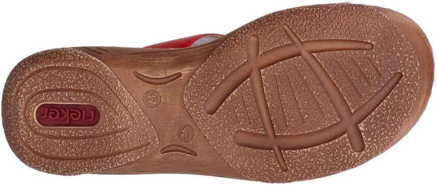 Rieker Slippers Zomerschoen slippers vakantieschoen klittenbandschoen met perforatie