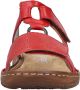 Rieker Slippers Zomerschoen slippers vakantieschoen klittenbandschoen met perforatie - Thumbnail 14