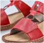 Rieker Slippers Zomerschoen slippers vakantieschoen klittenbandschoen met perforatie - Thumbnail 8