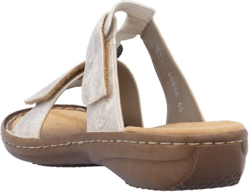 Rieker Slippers zomerschoen strand-schoen klittenbandschoen met perforatie