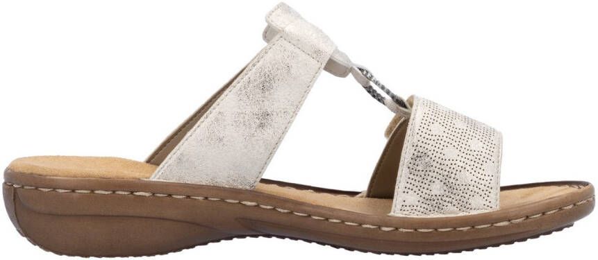 Rieker Slippers zomerschoen strand-schoen klittenbandschoen met perforatie