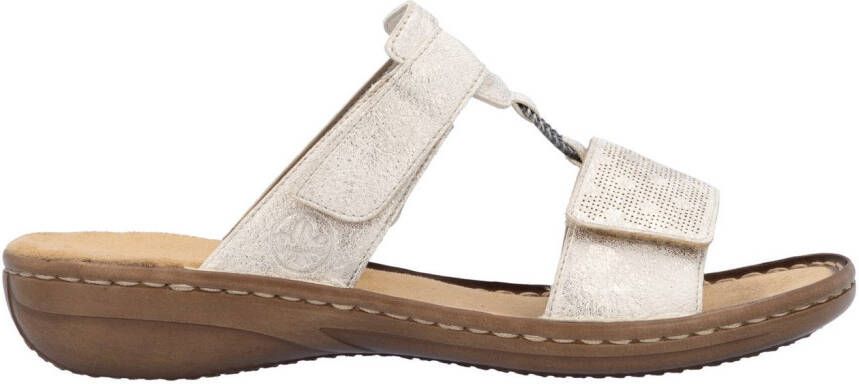 Rieker Slippers zomerschoen strand-schoen klittenbandschoen met perforatie