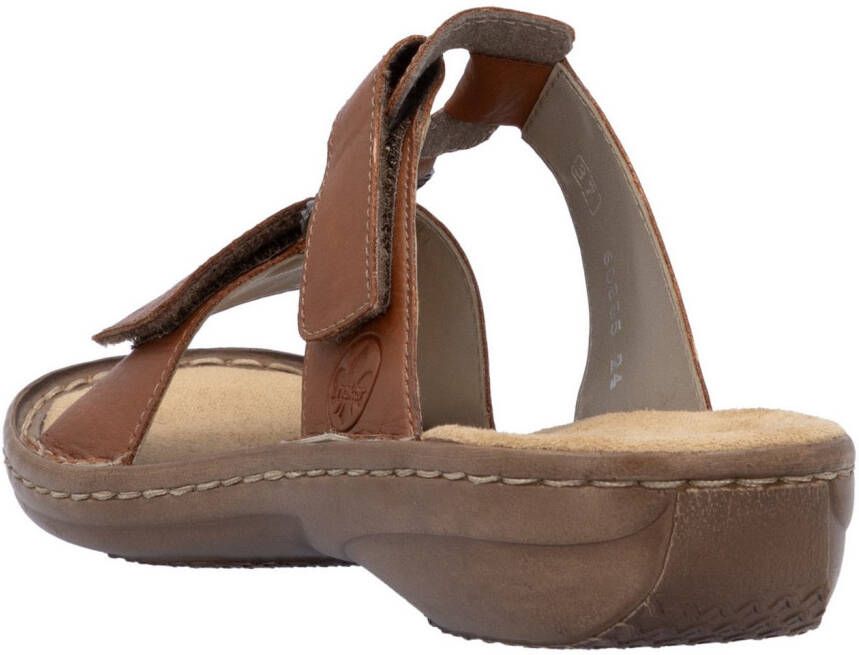 Rieker Slippers zomerschoen strand-schoen klittenbandschoen met perforatie