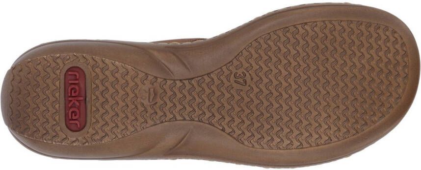 Rieker Slippers zomerschoen strand-schoen klittenbandschoen met perforatie