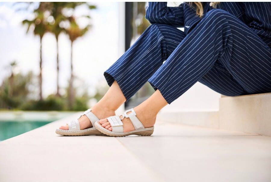 Rieker Slippers zomerschoen strandschoen met verstelbare klittenbandsluitingen