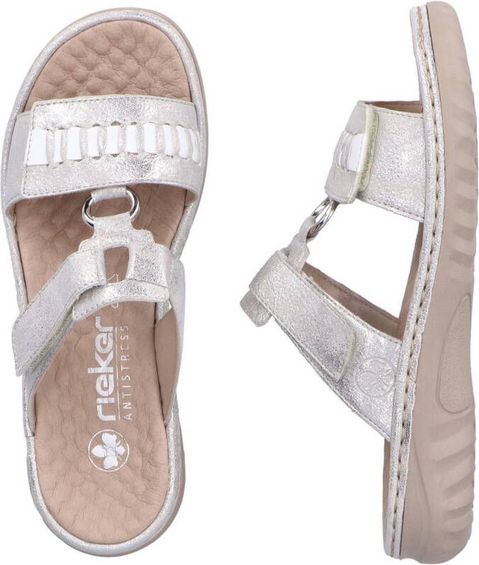 Rieker Slippers zomerschoen strandschoen met verstelbare klittenbandsluitingen