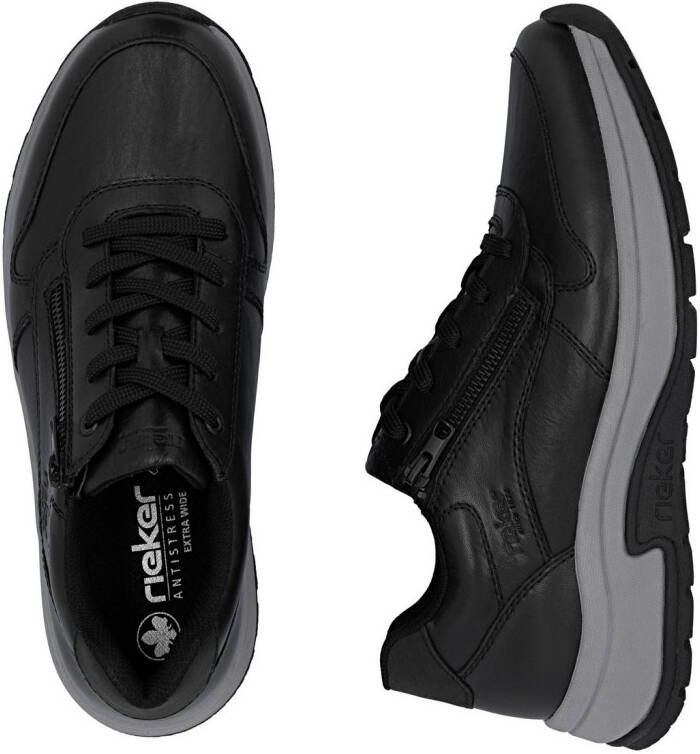 Rieker Sneakers Veterschoen lage schoen vrijetijdsschoen met gepolsterde schachtversteviging