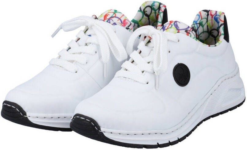 Rieker Sneakers met memosoft-binnenzool vrijetijdsschoen lage schoen veterschoen