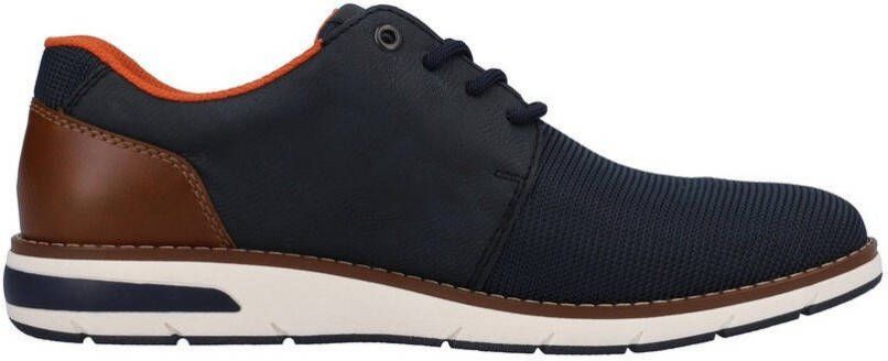 Rieker Sneakers met contrasterende decoratieve naad vrijetijdsschoen lage schoen veterschoen