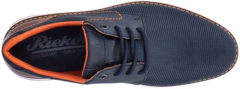 Rieker Sneakers met contrasterende decoratieve naad vrijetijdsschoen lage schoen veterschoen